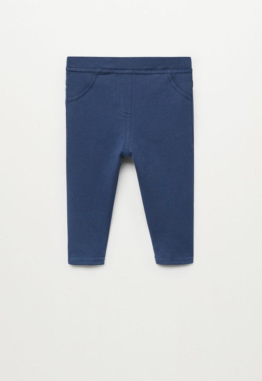 MANGO - Terry leggings - navy