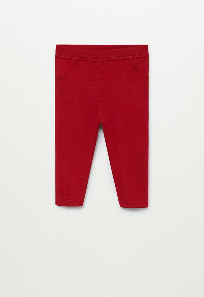 MANGO - Terry leggings - red