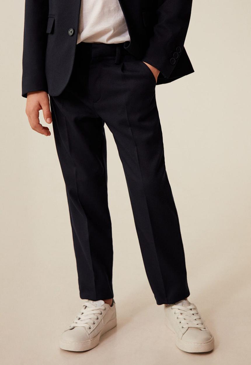MANGO - Trousers russt8 - navy