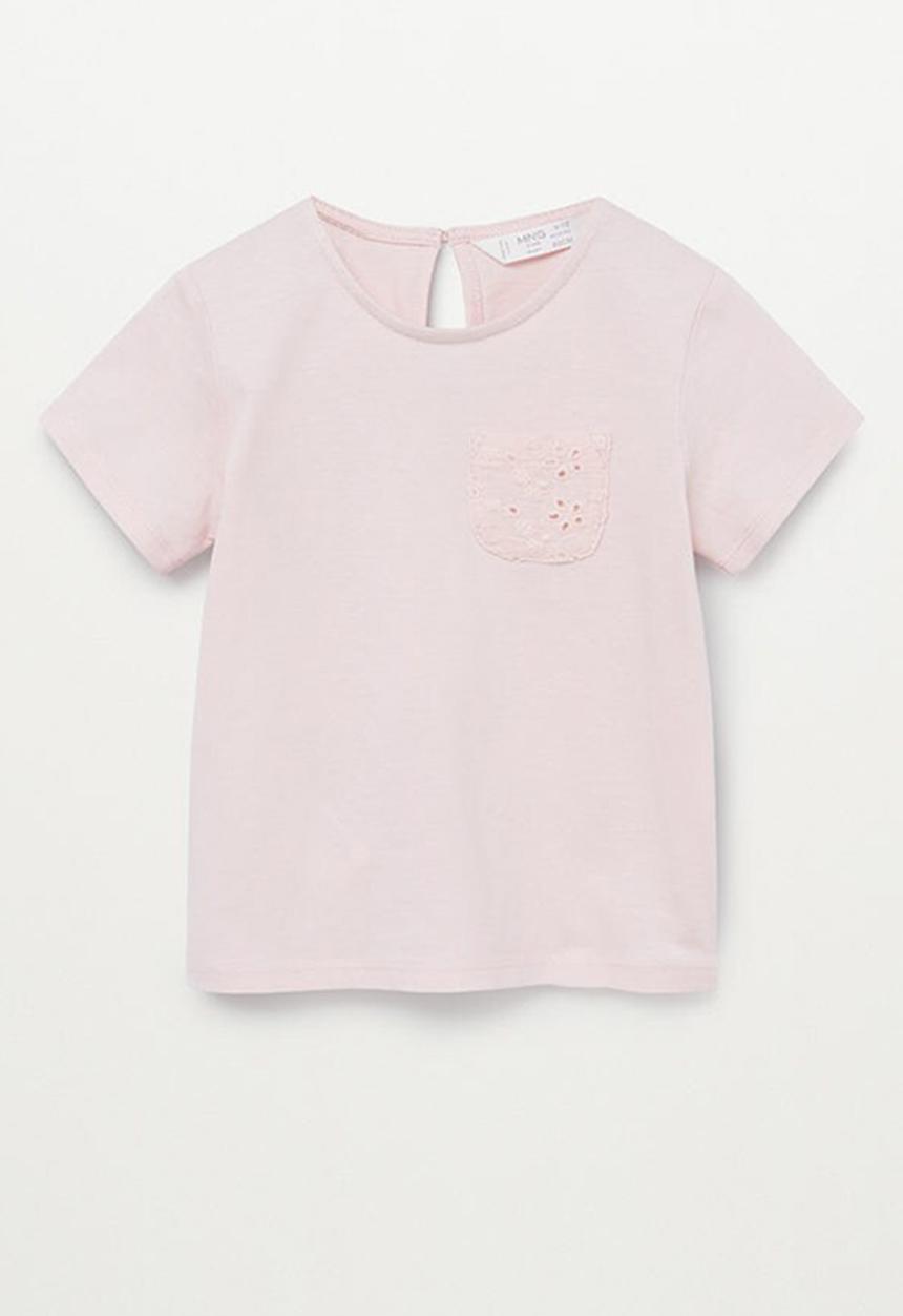 MANGO - Maria8 short sleeve tee - medium pink