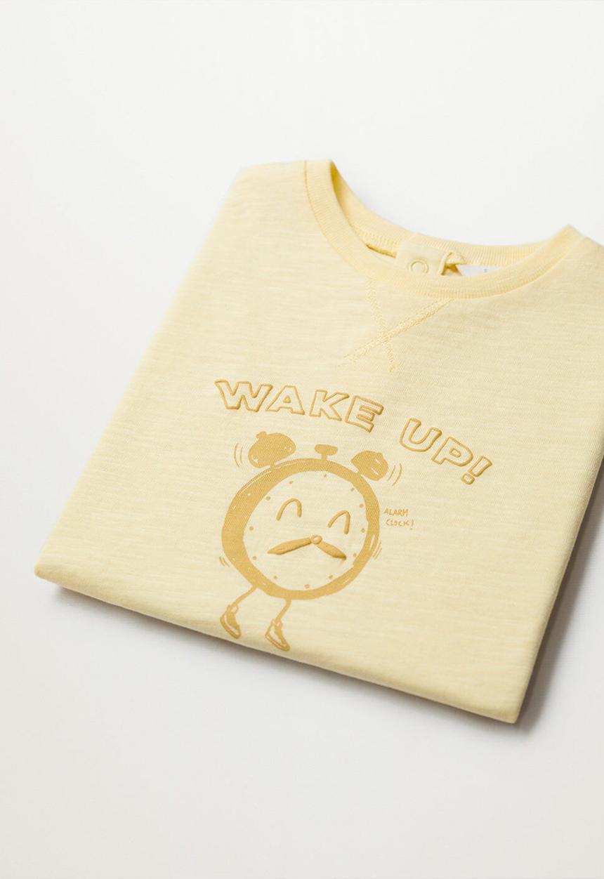 MANGO - T-shirt objects - yellow