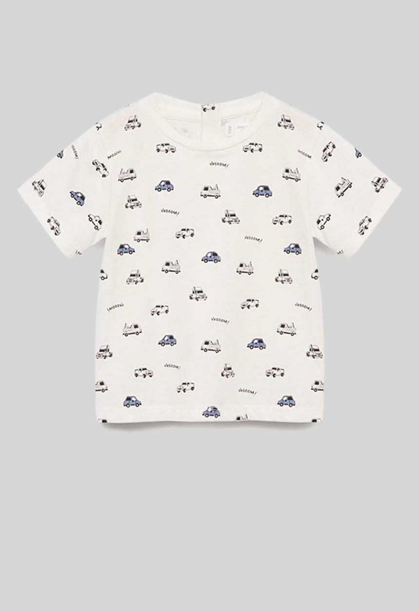 MANGO - T-shirt piero - white 