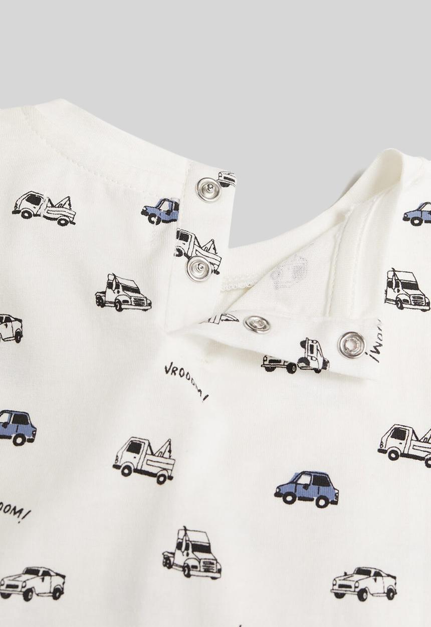 MANGO - T-shirt piero - white 