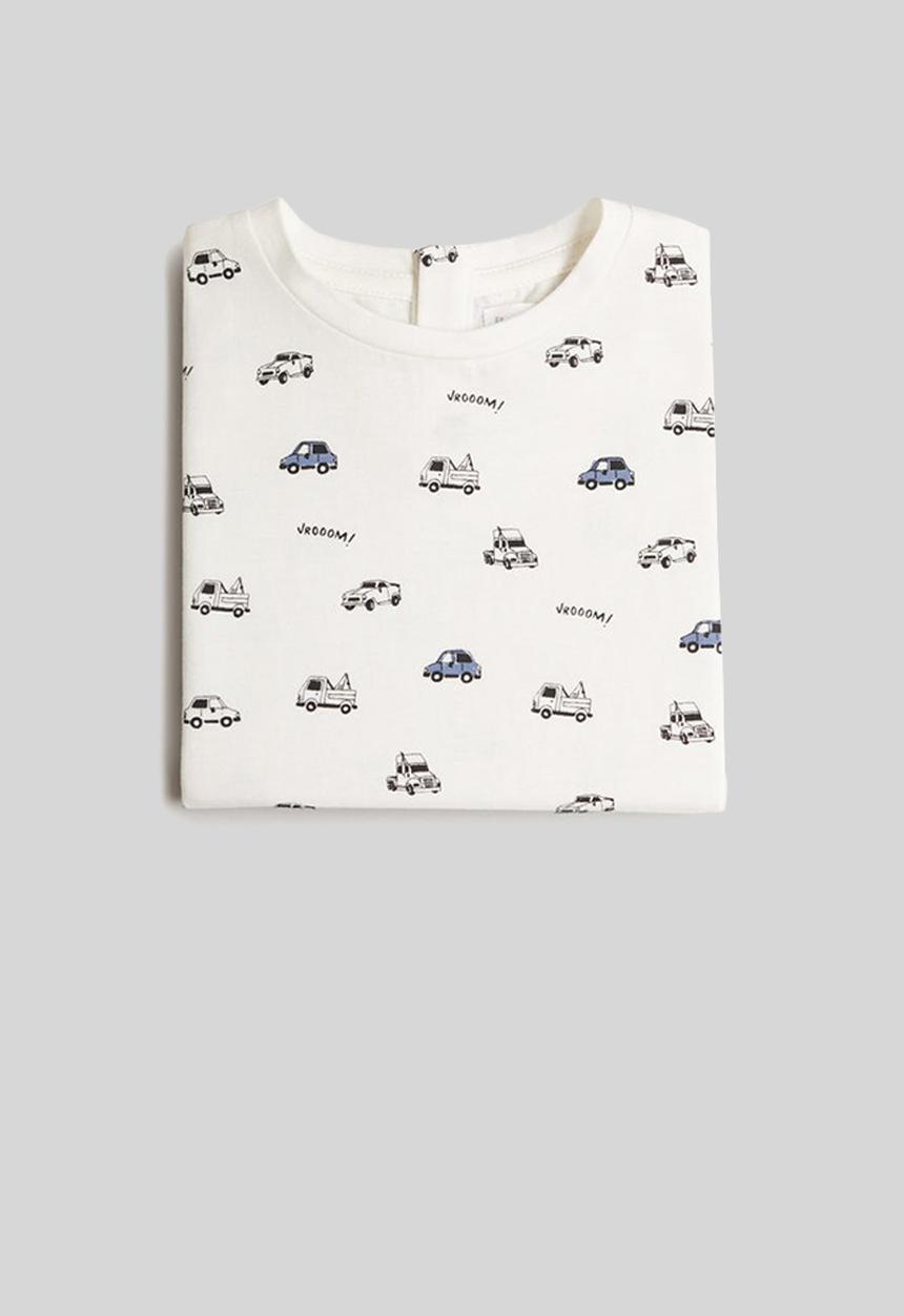 MANGO - T-shirt piero - white 
