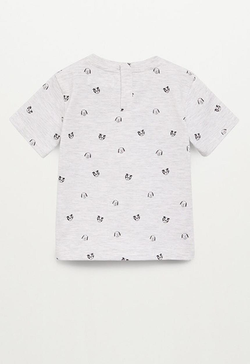 MANGO - T-shirt piero - light pastal grey