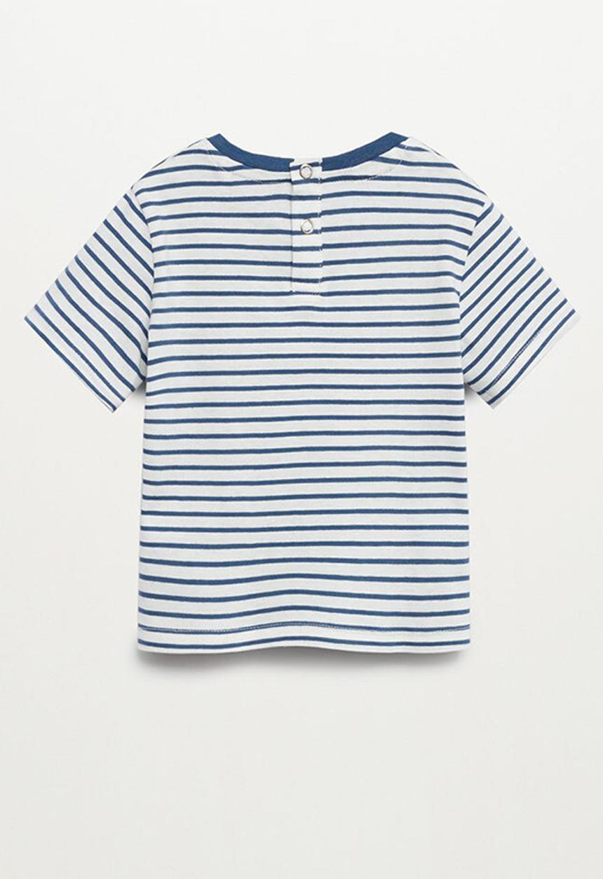 MANGO - T-shirt pocket - blue