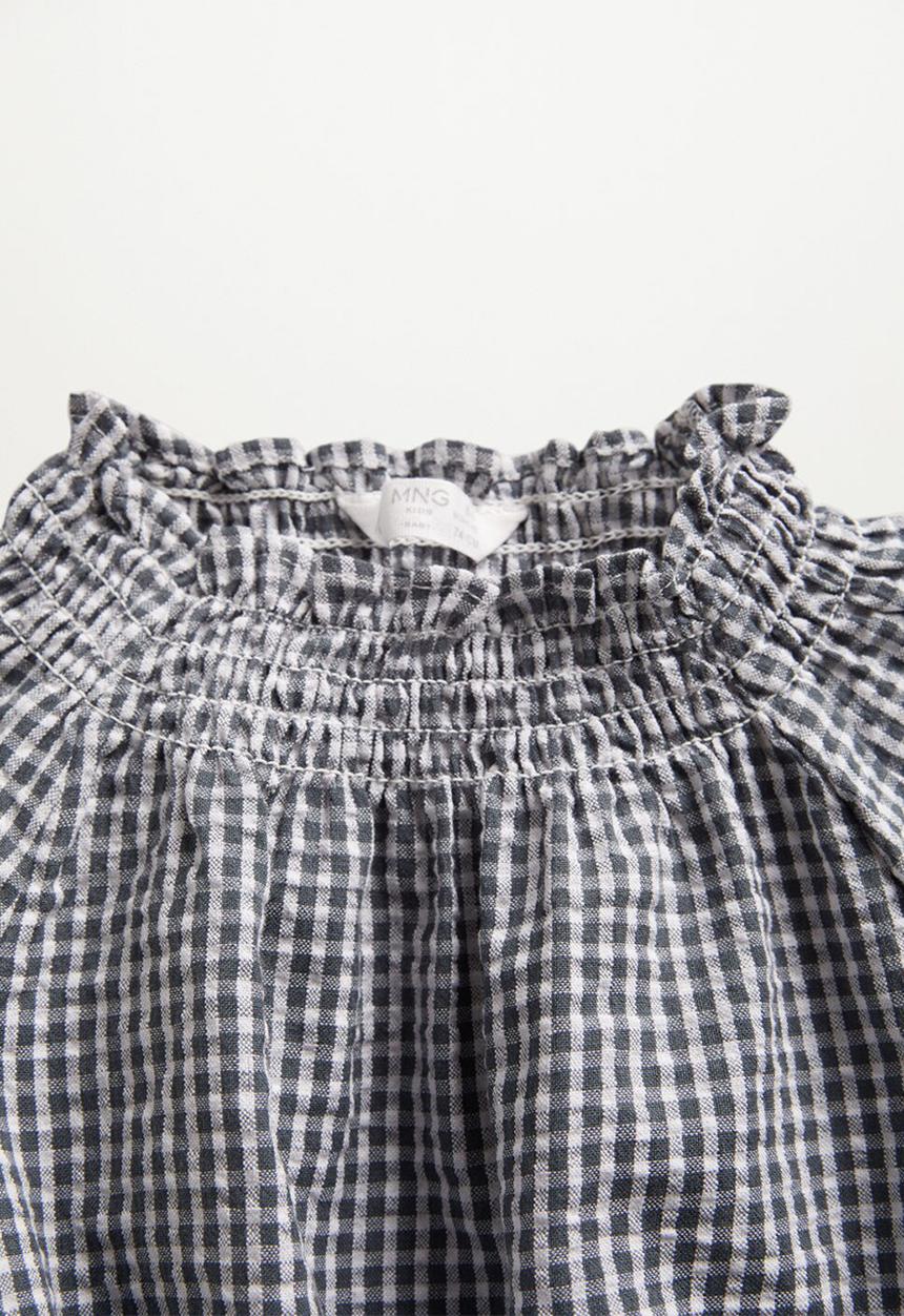 MANGO - Dungarees elena - grey & white 