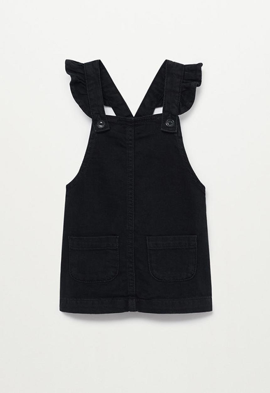 MANGO - Dungaree dress elvan - black