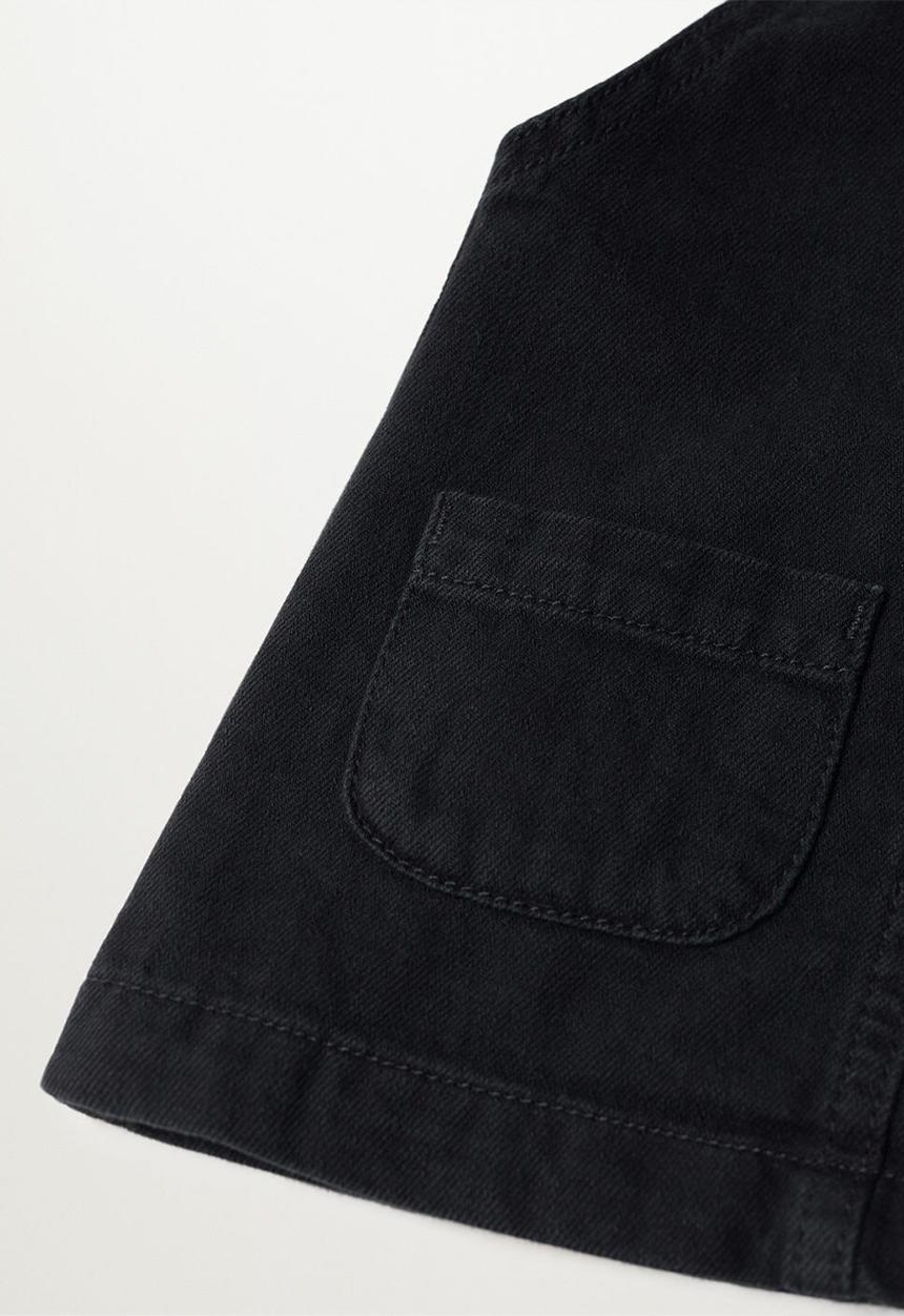 MANGO - Dungaree dress elvan - black