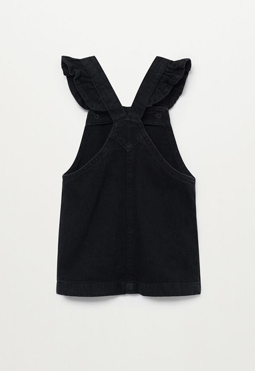 MANGO - Dungaree dress elvan - black