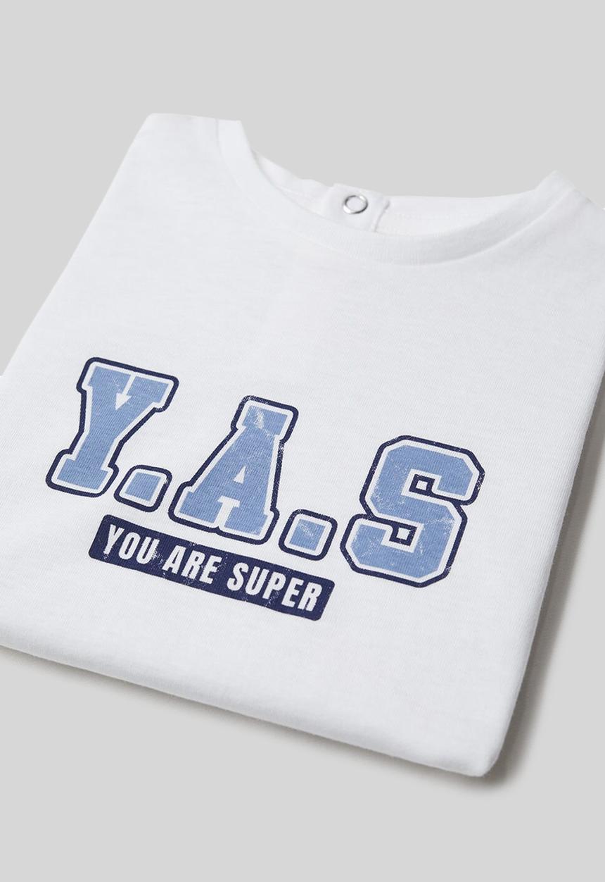 MANGO - T-shirt yas - white