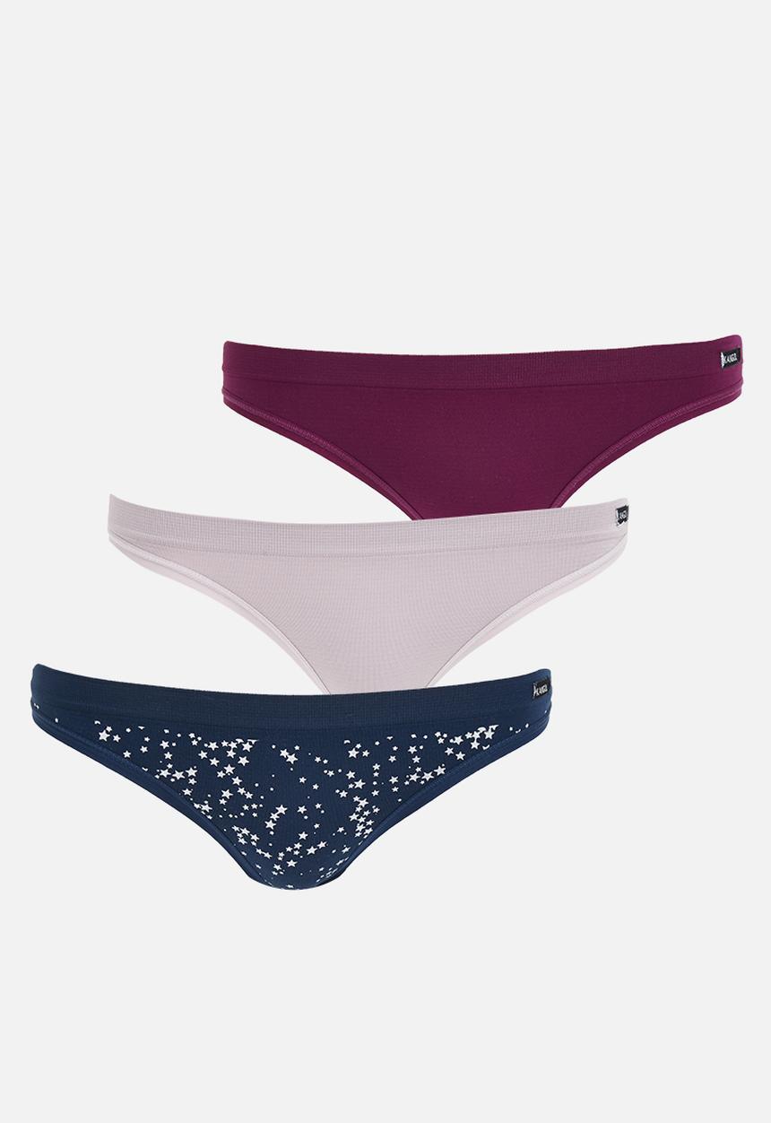 KANGOL - 3-pack seamless thongs - multi 