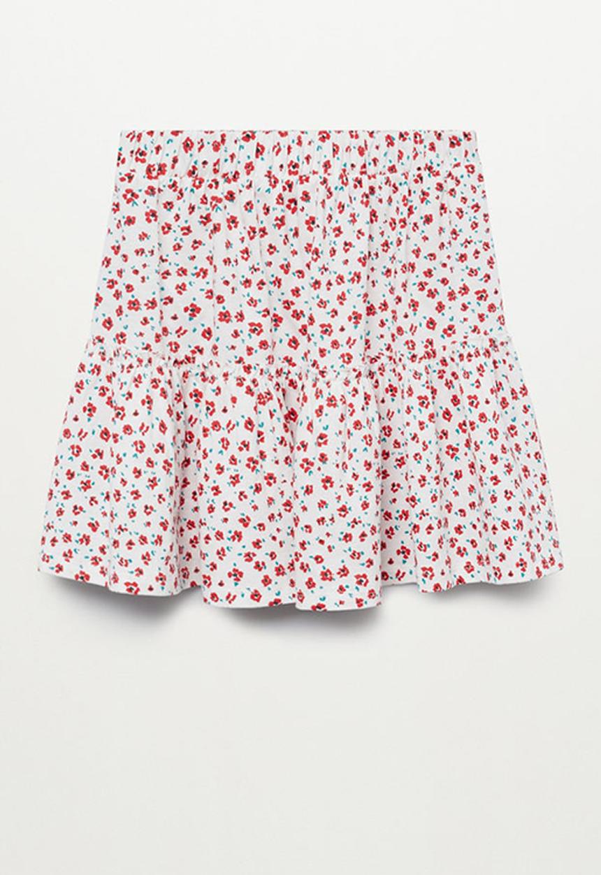 MANGO - Falda costa - white