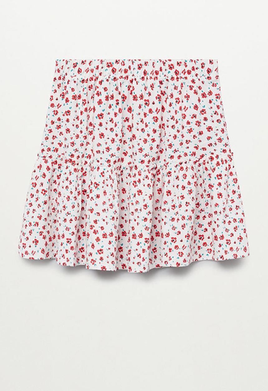 MANGO - Falda costa - white