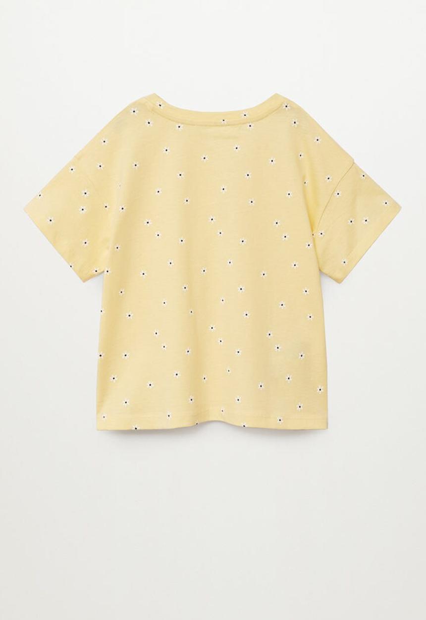MANGO - T-shirt stamp - yellow