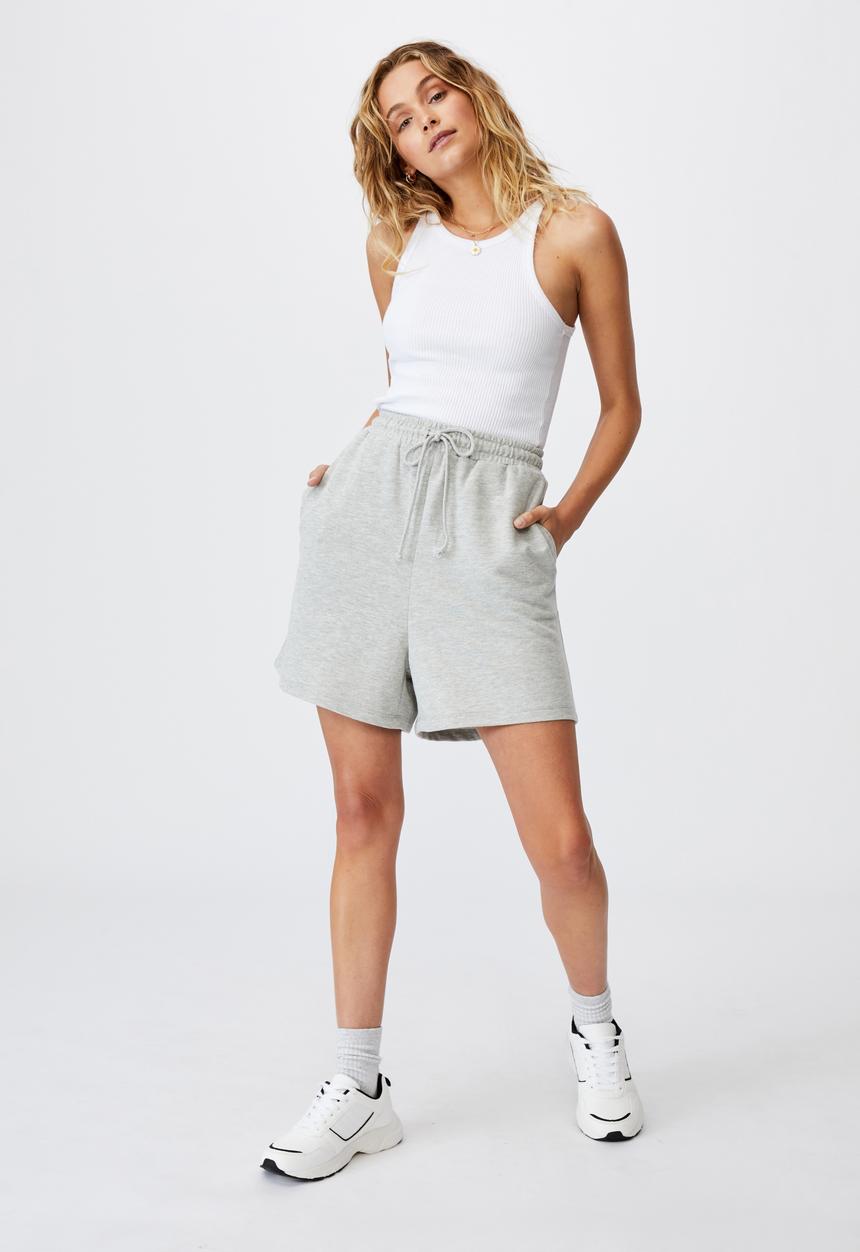 Cotton On - Clubhouse short - grey marle