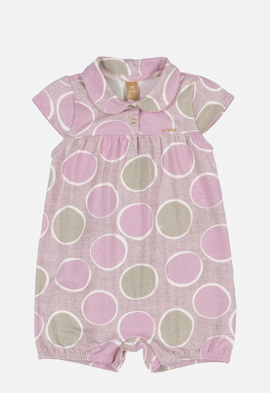 UP Baby - Babygrow with collar - pink