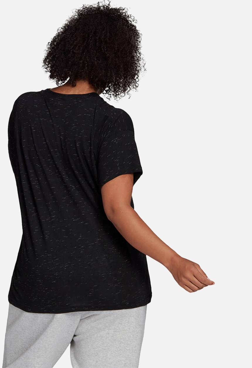 adidas Performance - Plus win 2.0 short sleeve tee - black melange