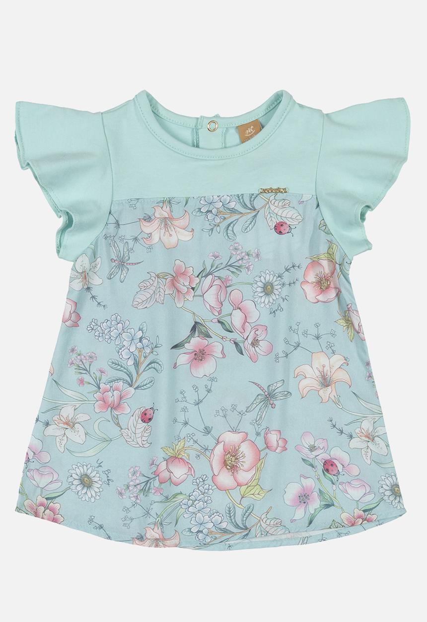 UP Baby - Tee & woven shorts set - blue