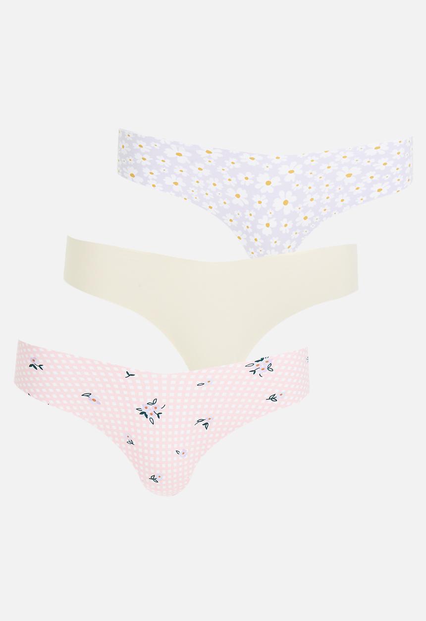 Cotton On - The invisible g string brief 3 pack - multi 