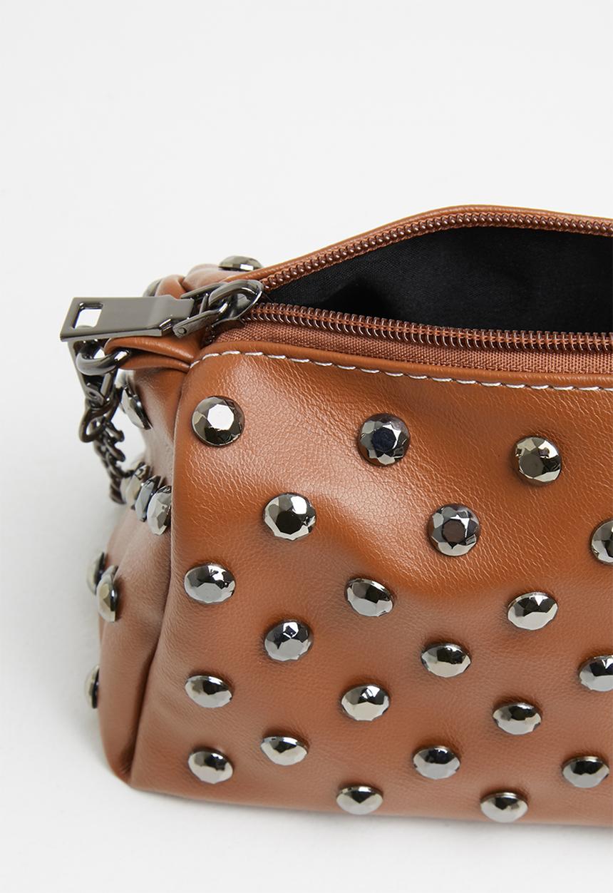 Superbalist - Studded crossbody bag - tan
