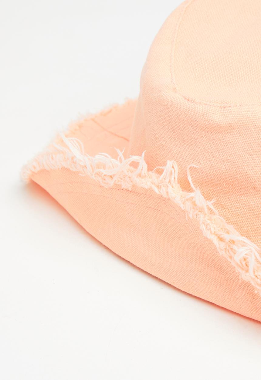 Superbalist - Raw hem bucket hat - pink