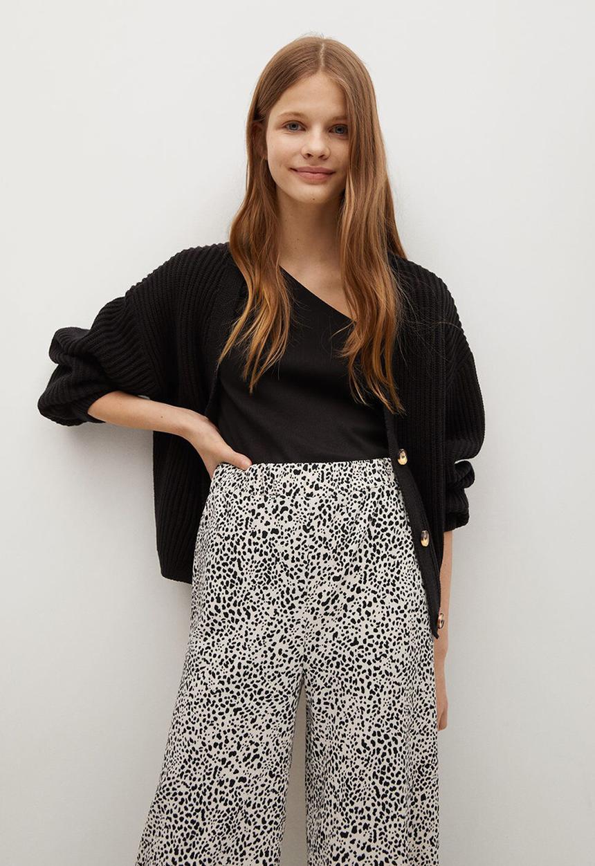 MANGO - Trousers leopart - multi
