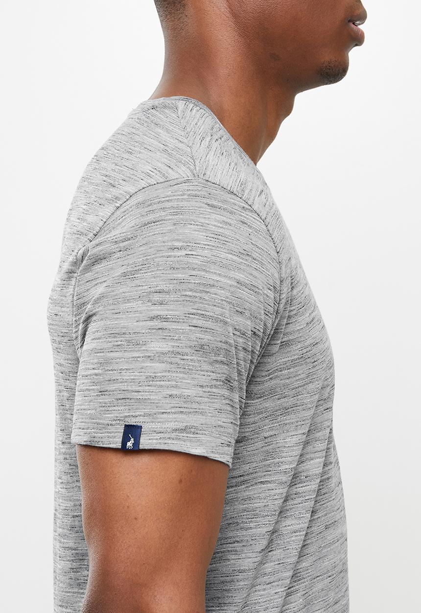 POLO - Oliver spacedyed short sleeve tee - grey