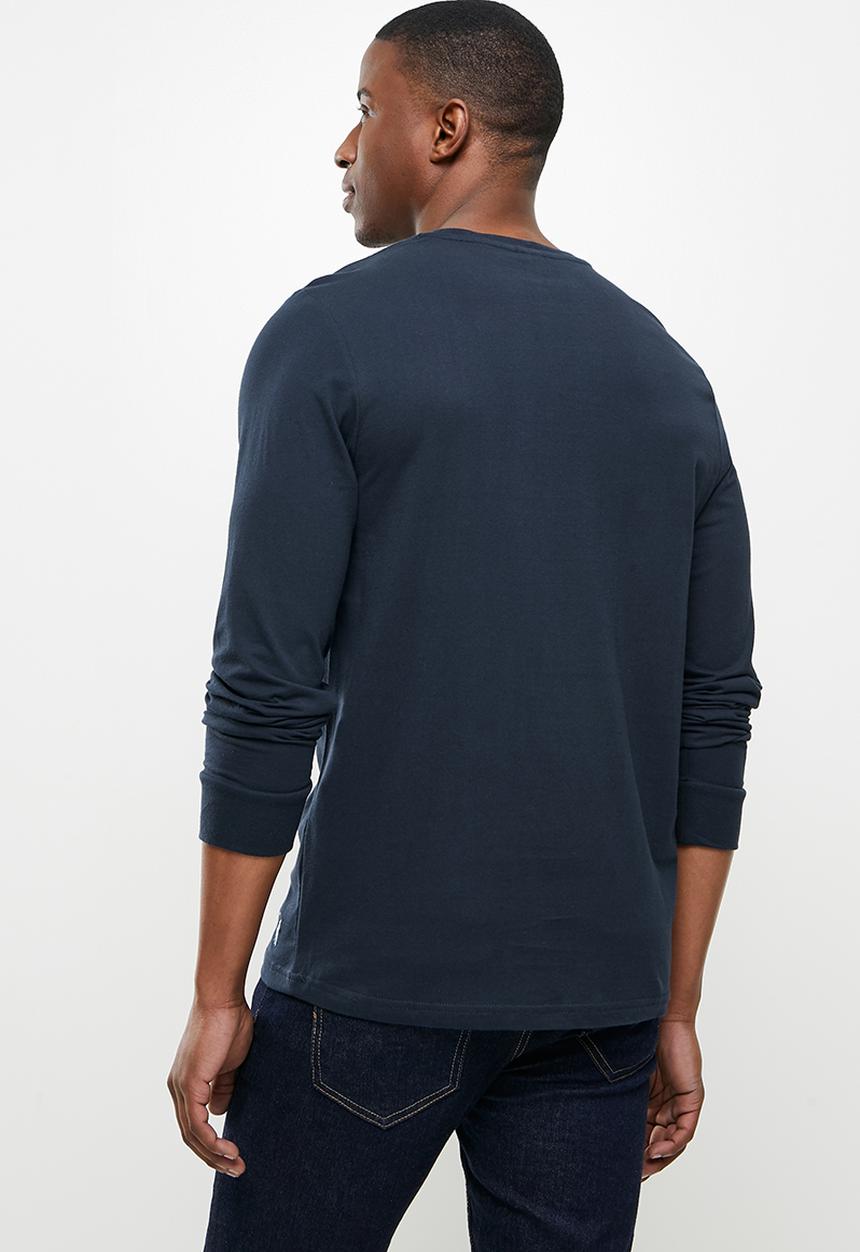 POLO - Kyle debossed tee - navy