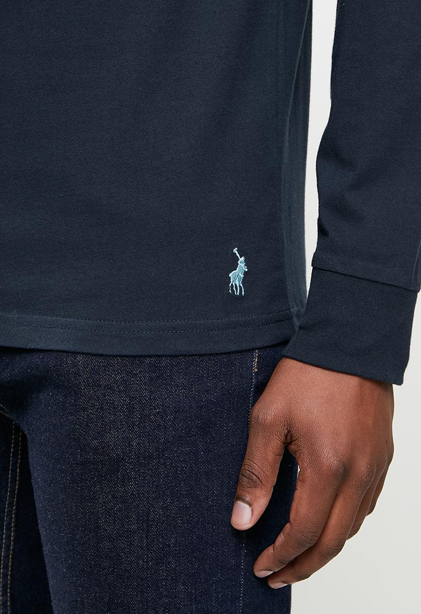 POLO - Kyle debossed tee - navy