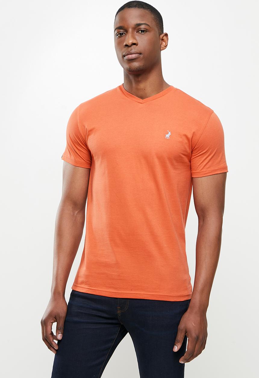POLO - Michael v-neck short sleeve tee - orange