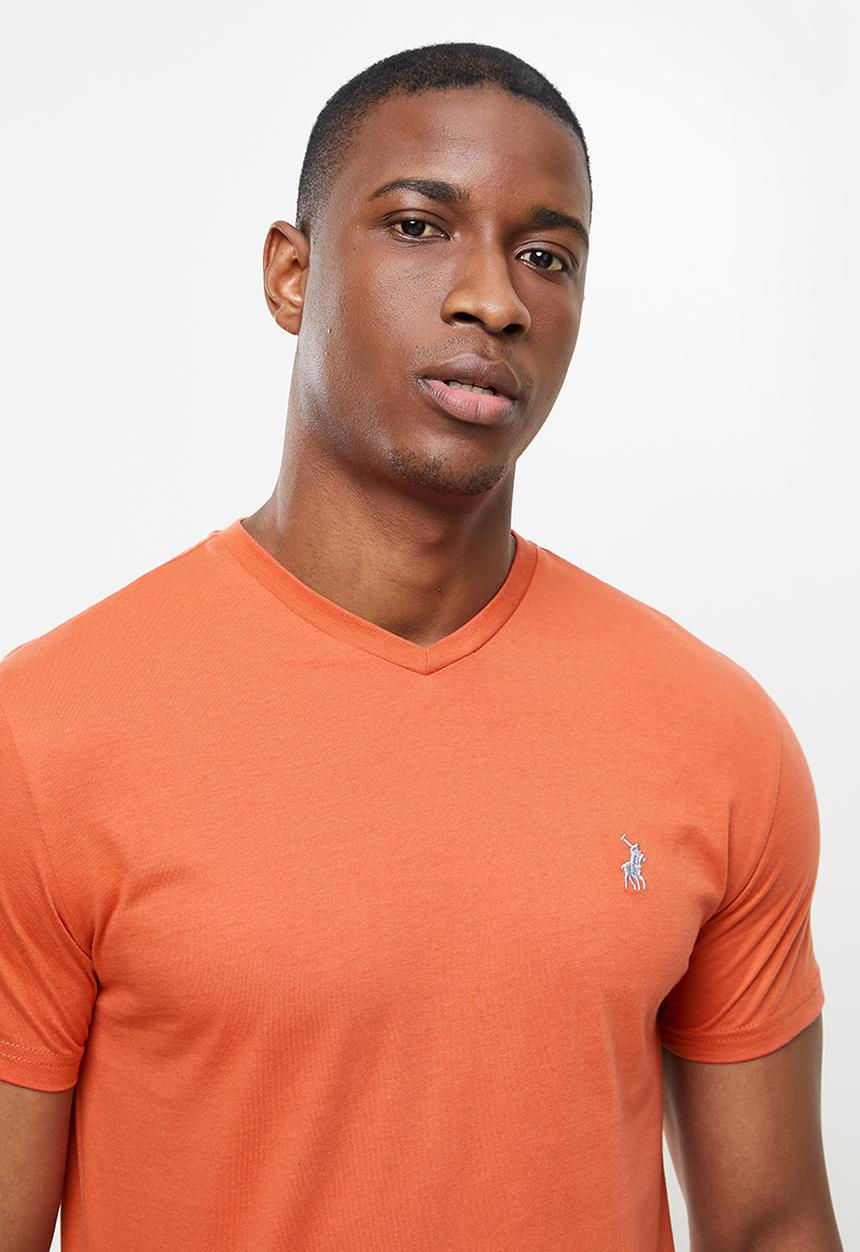 POLO - Michael v-neck short sleeve tee - orange