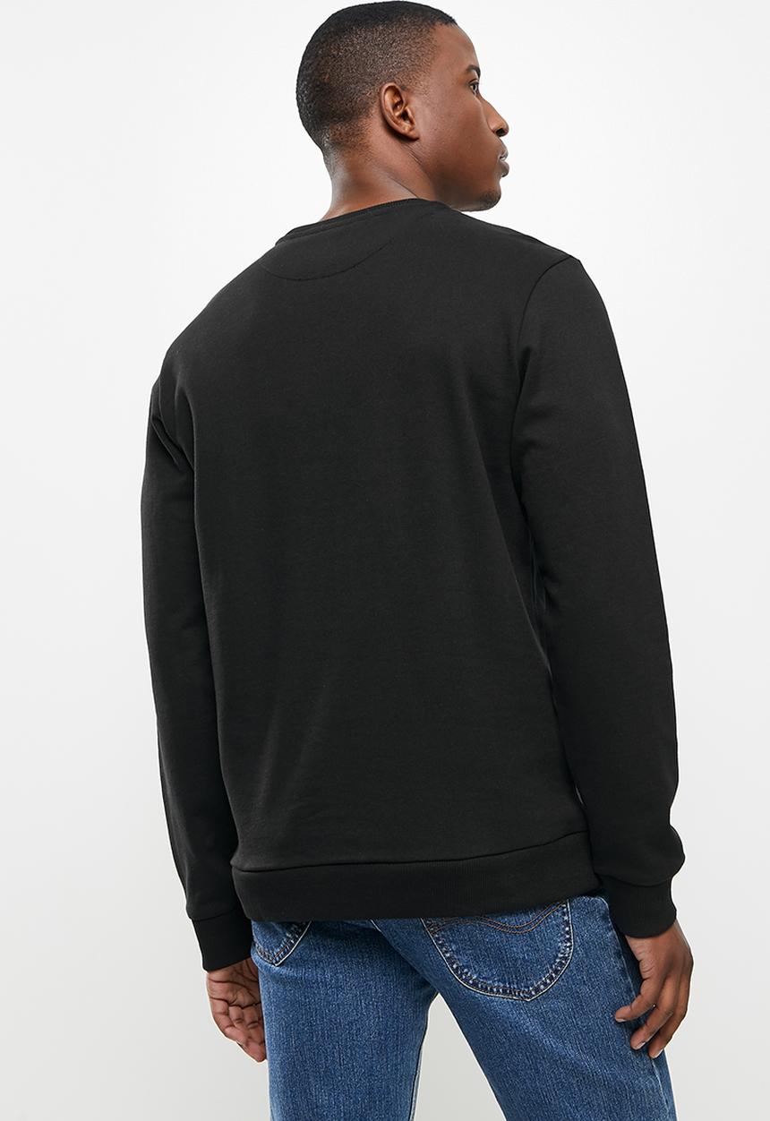 POLO - Thato crew neck sweat - black