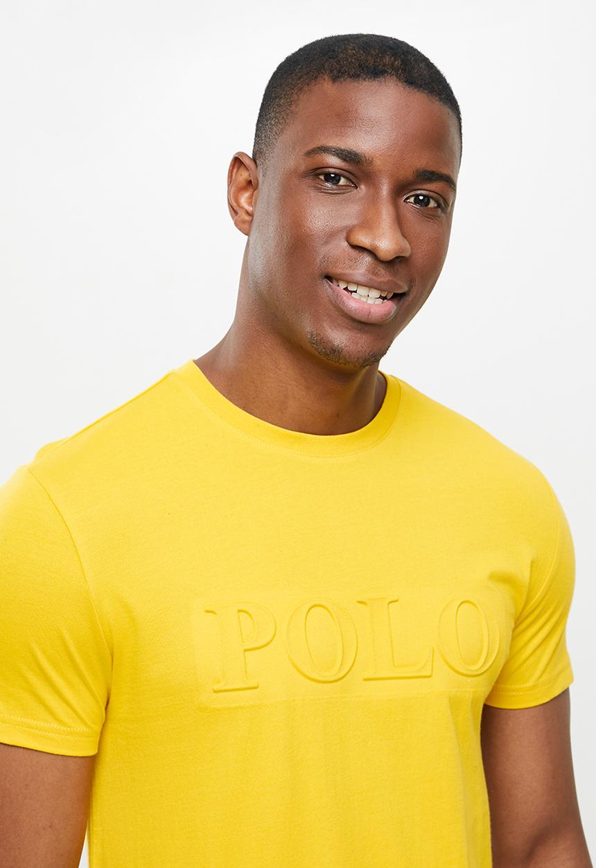 POLO - Kyle debossed tee - yellow