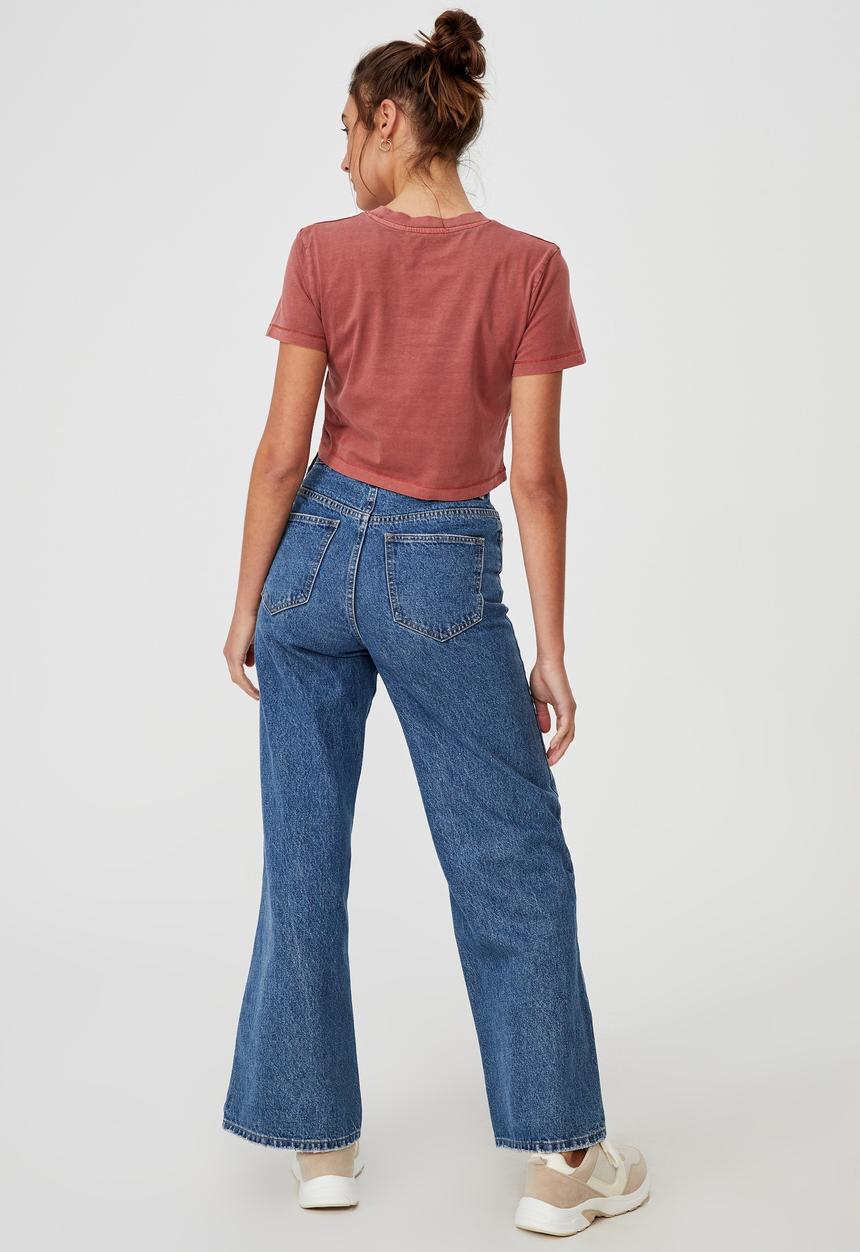 Cotton On - The baby tee - washed earthy red