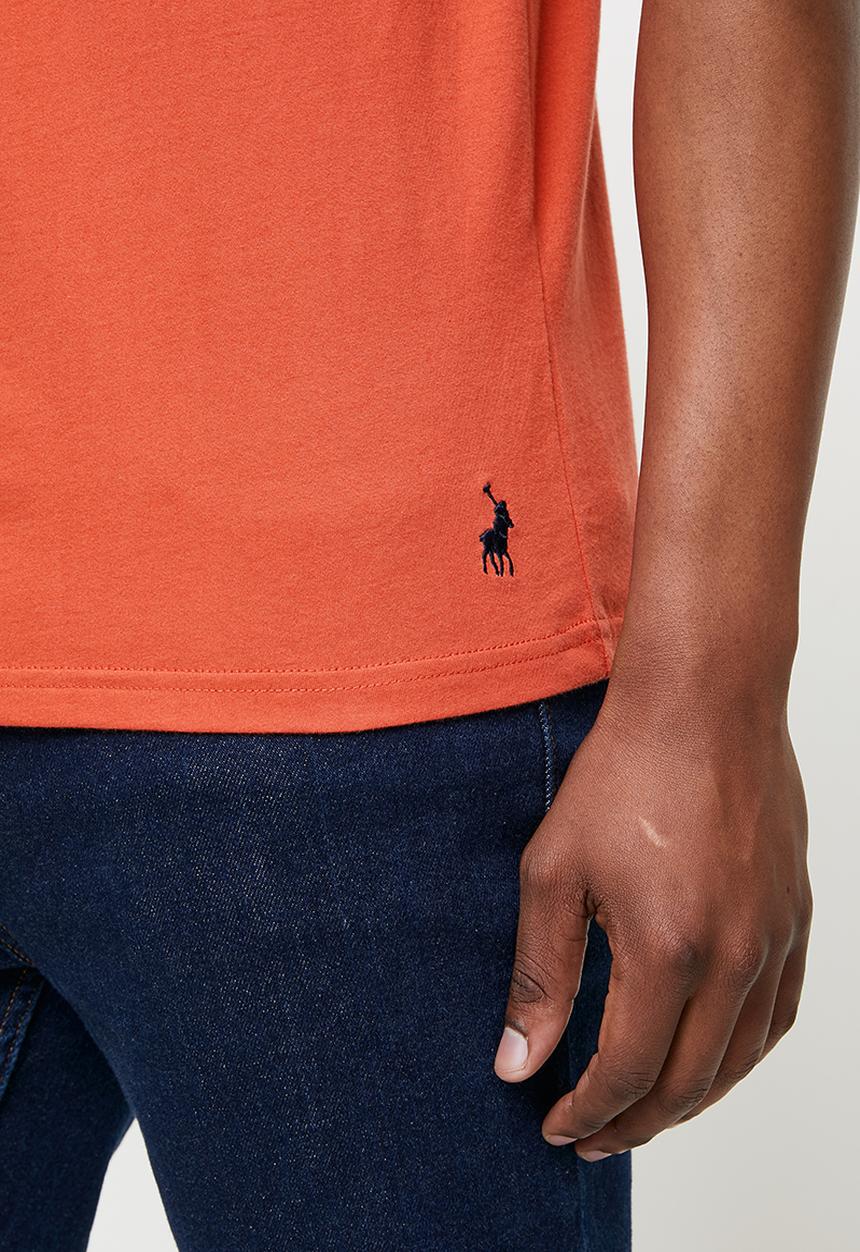 POLO - Kyle debossed tee - chili
