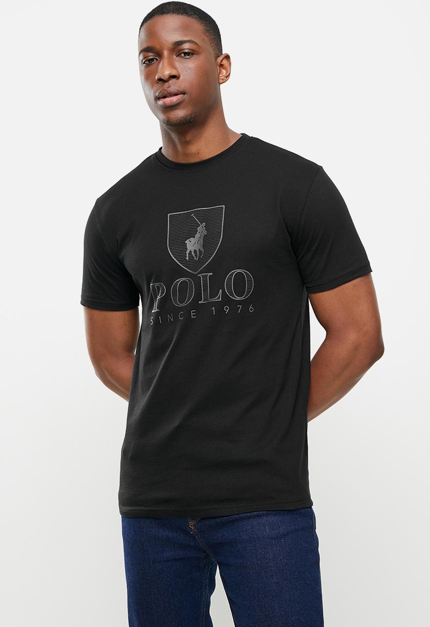 POLO - Cory crest crew neck tee - black