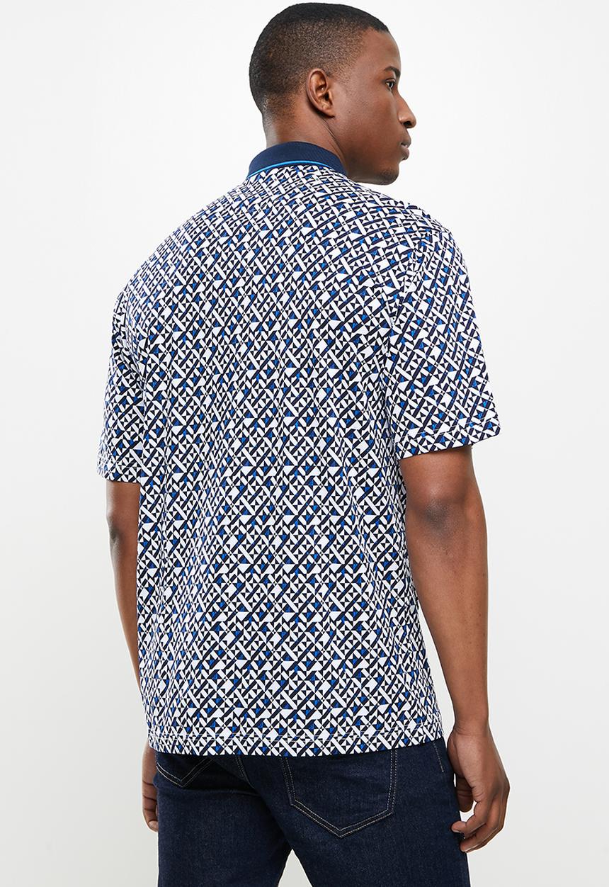 POLO - Gabriel premium printed golfer - navy