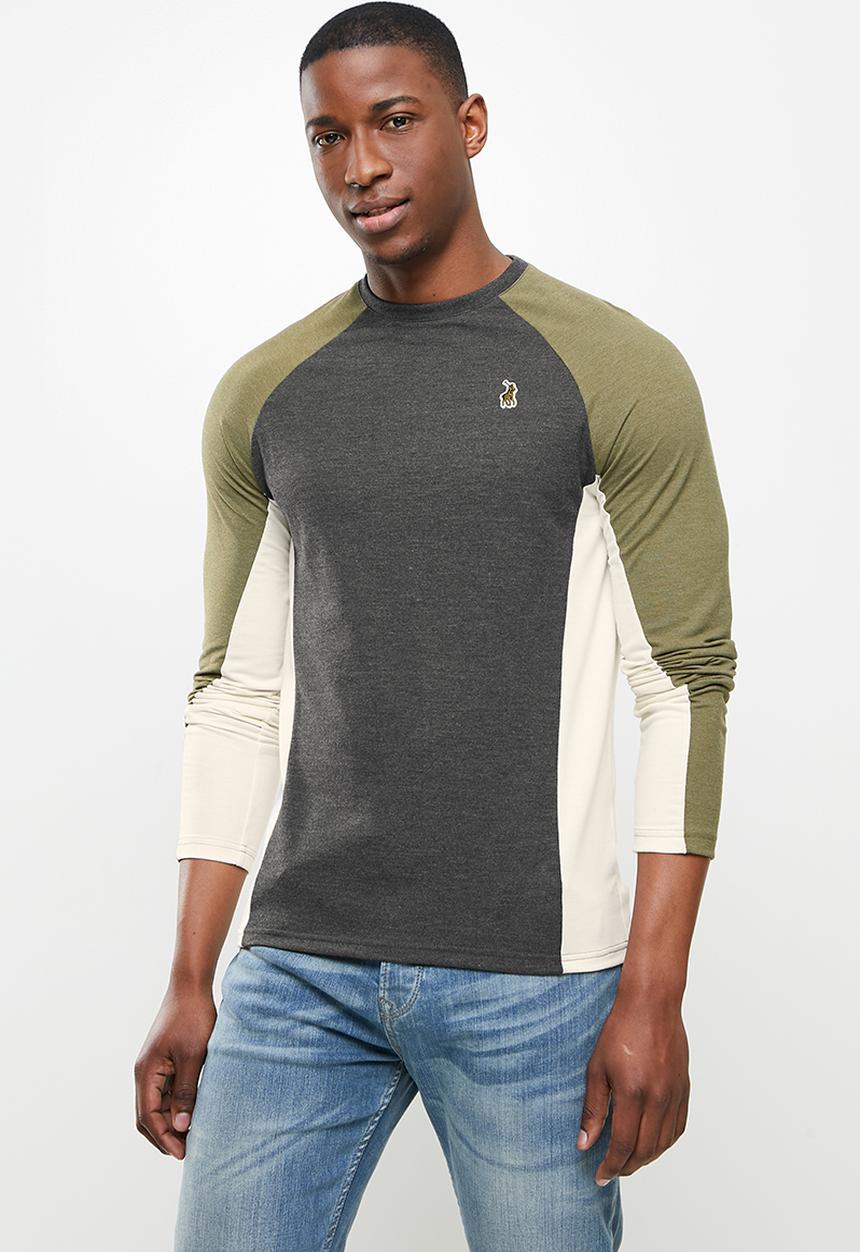 POLO - Nathan pique long sleeve tee - multi 