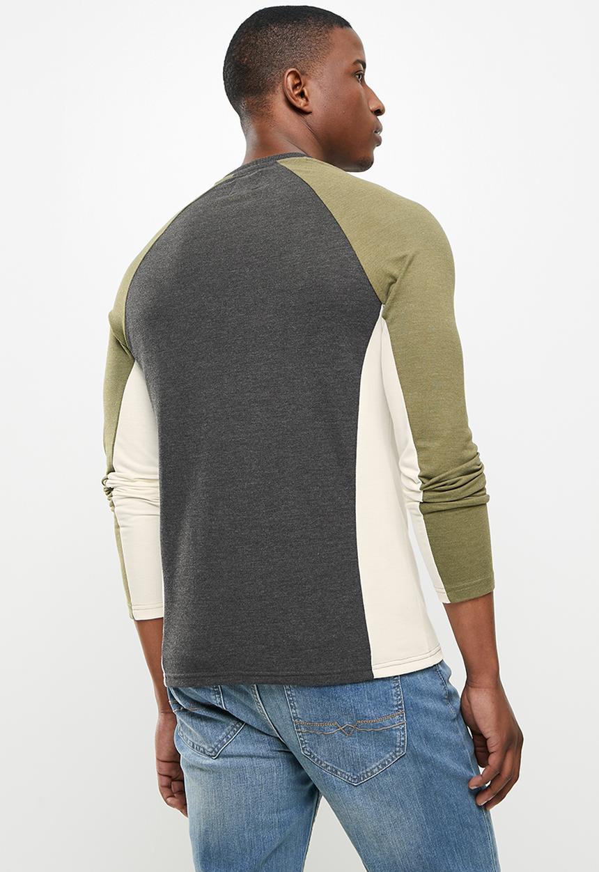 POLO - Nathan pique long sleeve tee - multi 