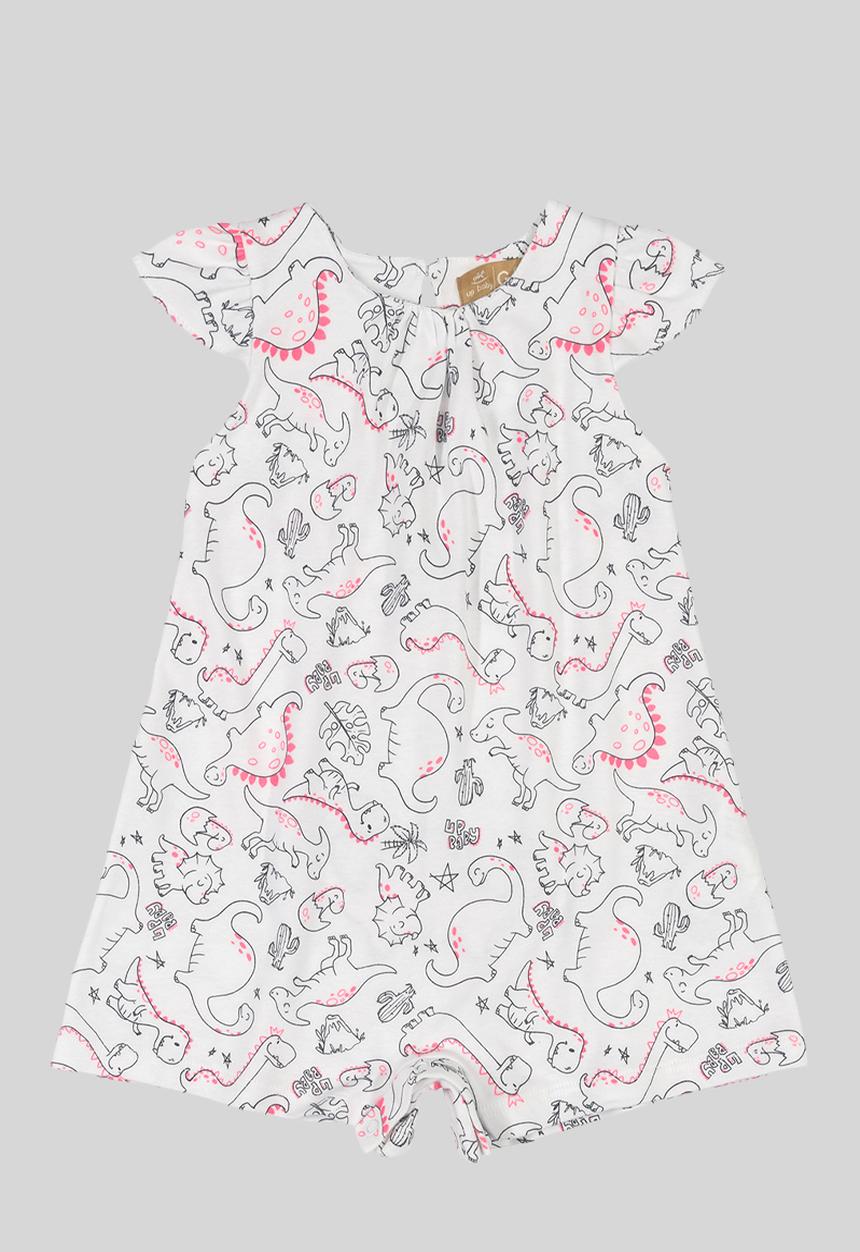 UP Baby - Romper, bodysuit & headband set - white & peach 