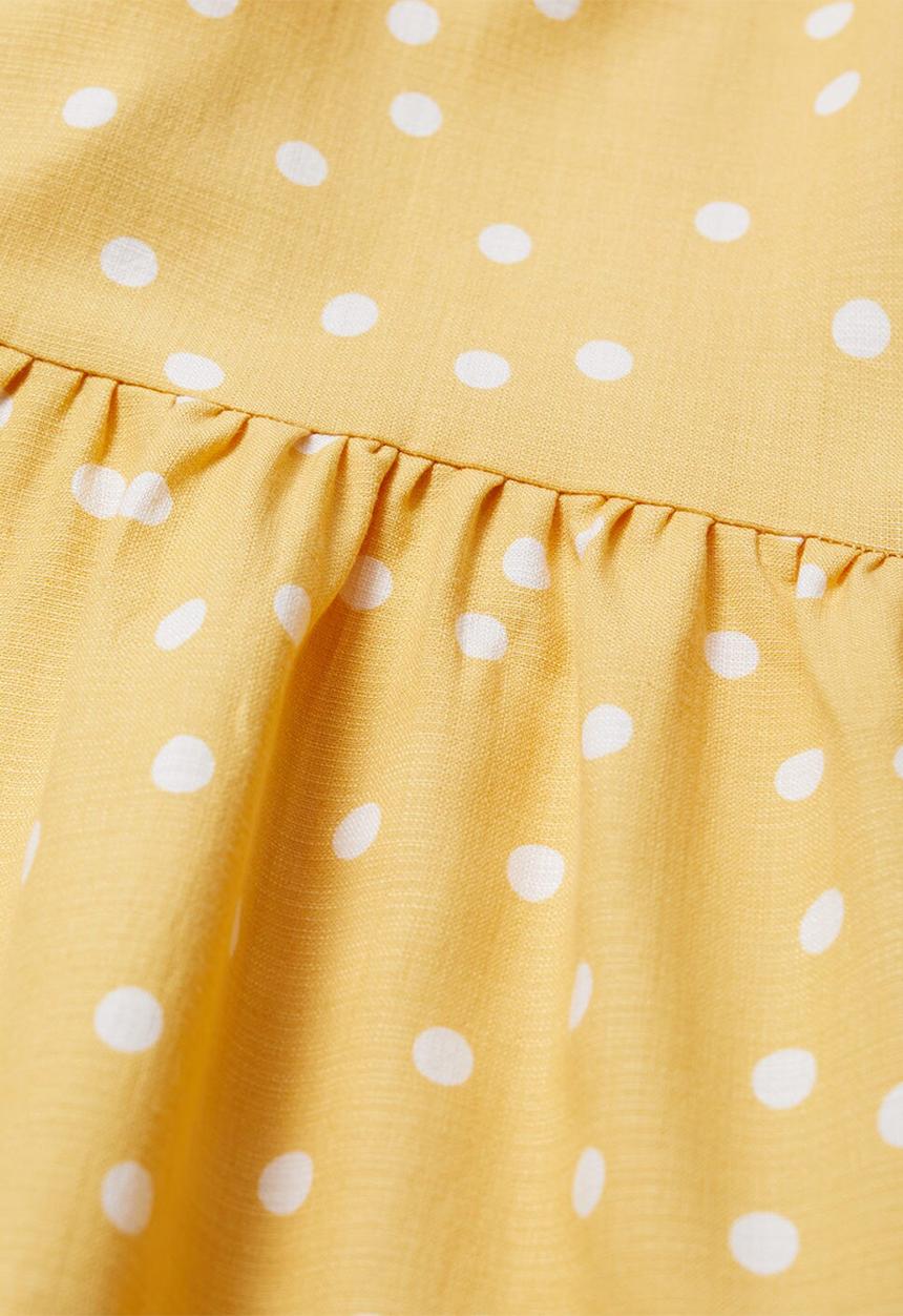 MANGO - Donna dress - bright yellow