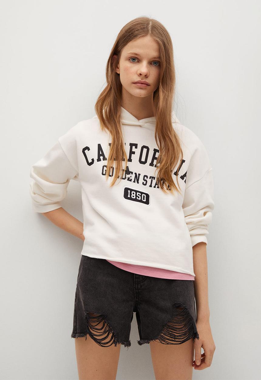 MANGO - Sweatshirt californ - white