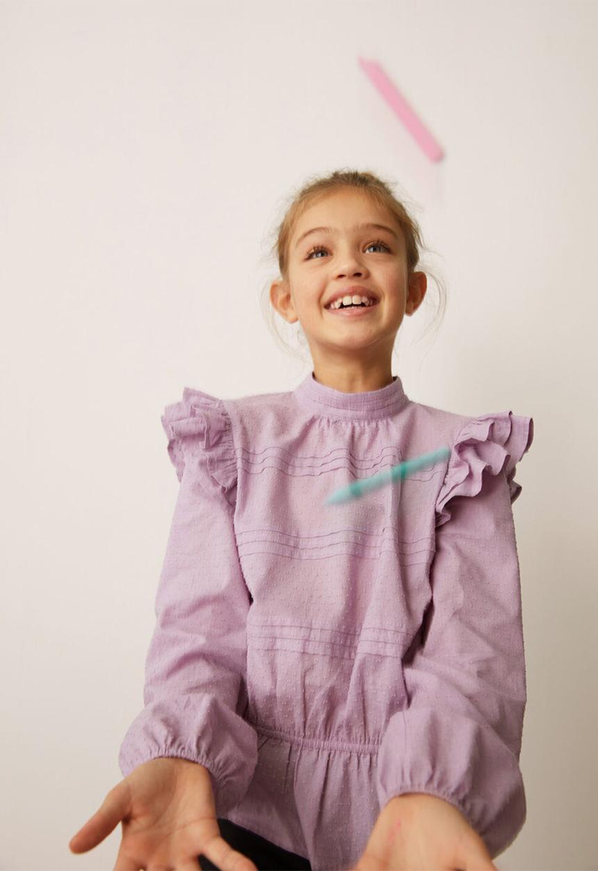 MANGO - Blouse yvette - purple