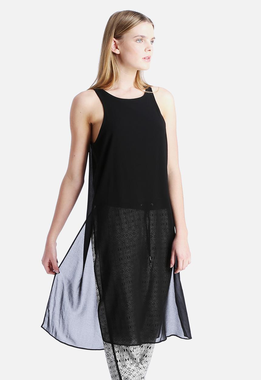 New Look - Go Longline Split Side Tank