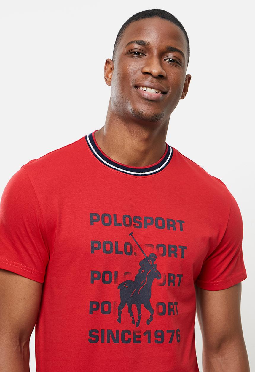 POLO - Gary logo tee - red