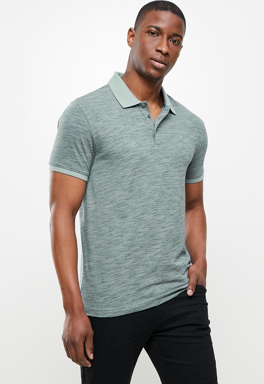 POLO - Nasa spacedyed custom fit golfer - grey