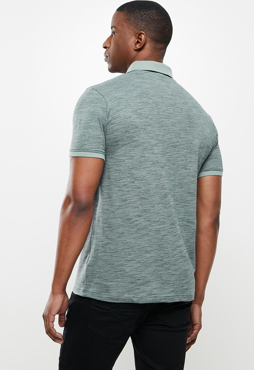 POLO - Nasa spacedyed custom fit golfer - grey