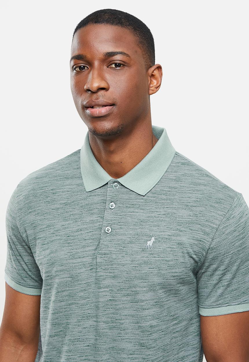POLO - Nasa spacedyed custom fit golfer - grey