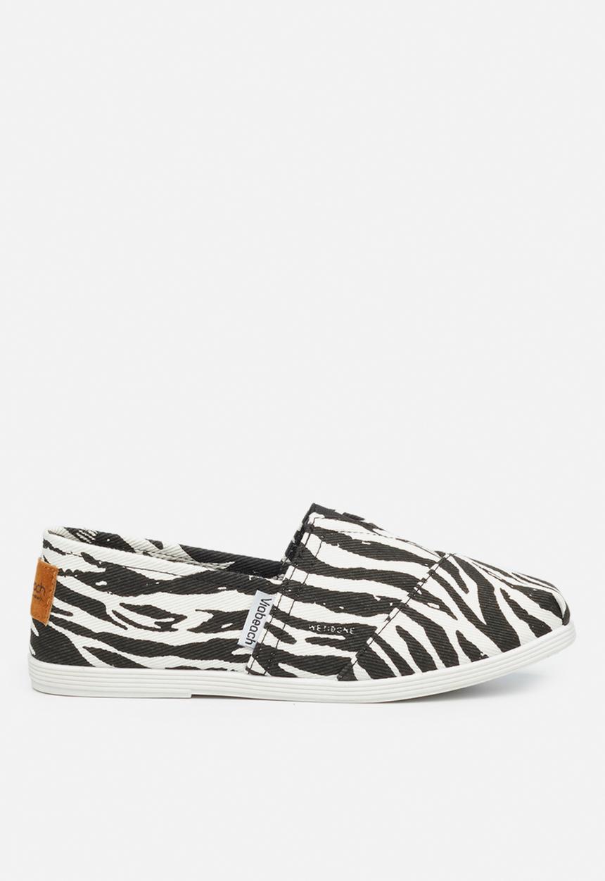 Viabeach - Tams2 slip on - black & white 